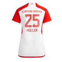 Dres Bayern Munich Thomas Muller #25 Domáci pre Ženy 2023-24 Krátky Rukáv